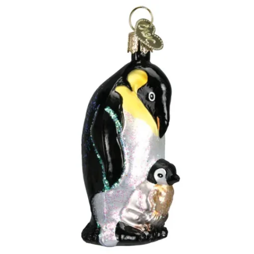Clearance Emperor Penguin With Chick Ornament - Fish & Reptile