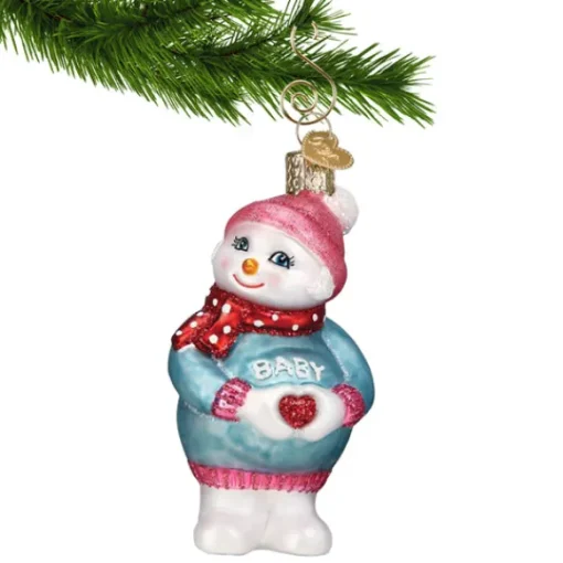 Online Expectant Snowlady Ornament - Expecting & New Family
