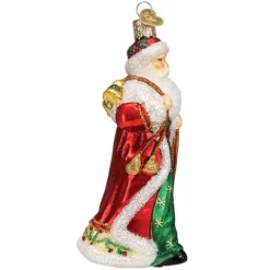 Discount Old World Christmas Father Christmas With Bells Ornament -