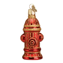 Clearance Old World Christmas Fire Hydrant Ornament -