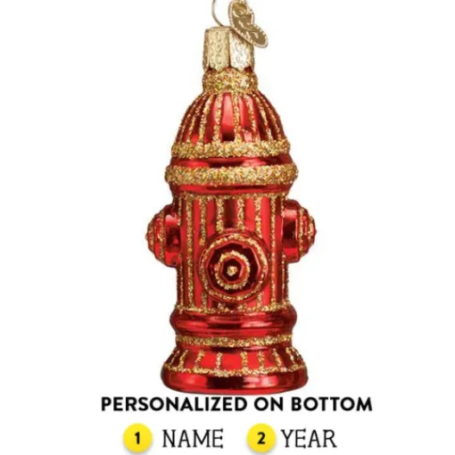 Clearance Old World Christmas Fire Hydrant Ornament -