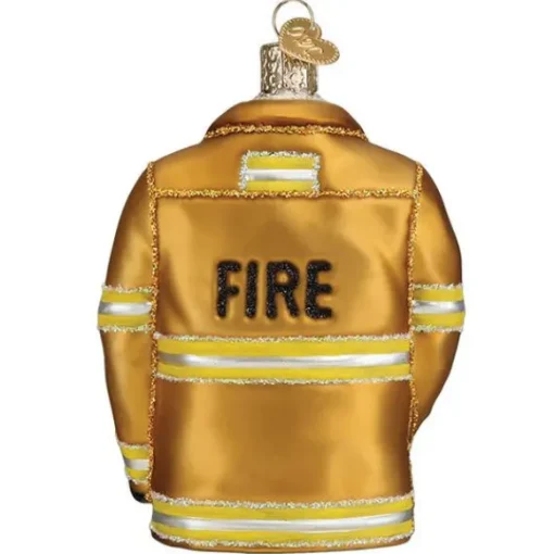 Store Old World Christmas Firefighter's Coat Ornament -