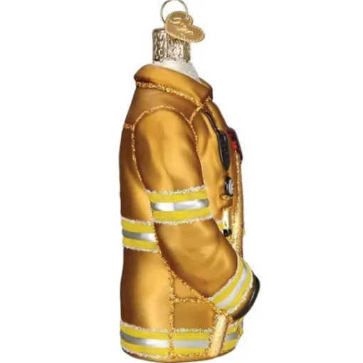 Store Old World Christmas Firefighter's Coat Ornament -