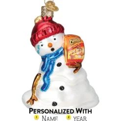 Best Sale Old World Christmas Flamin' Hot Cheetos Snowman Ornament -