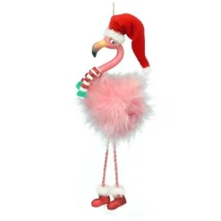Flash Sale Flamingo With Santa Hat Ornament Garden, Birds & Insects