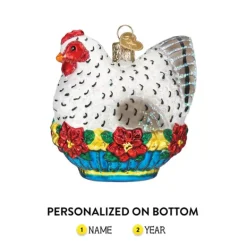 Sale French Hen Ornament - Horse & Farm