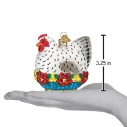 Sale French Hen Ornament - Horse & Farm