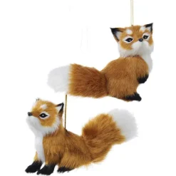 Sale Fuzzy Fox Ornament Animals