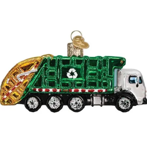 New Old World Christmas Garbage Truck Ornament -