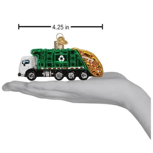 New Old World Christmas Garbage Truck Ornament -