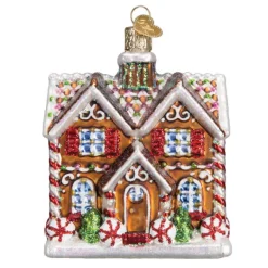 Sale Gingerbread Christmastime Cottage Ornament - Home & Housewarming