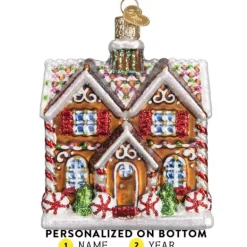 Sale Gingerbread Christmastime Cottage Ornament - Home & Housewarming