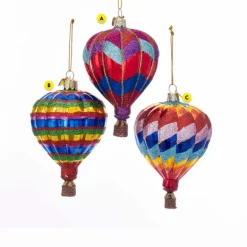 Shop Kurt Adler Glass Hot Air Balloon Ornament