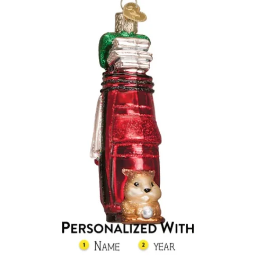 Fashion Old World Christmas Golf Bag Ornament -