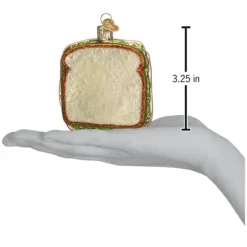 Hot Old World Christmas Ham And Cheese Sandwich Ornament -