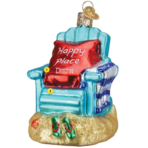 Outlet Old World Christmas Happy Place Ornament -