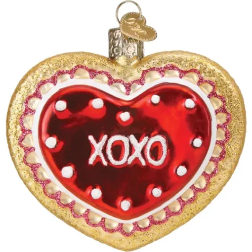 Fashion Old World Christmas Heart Cookie Ornament -