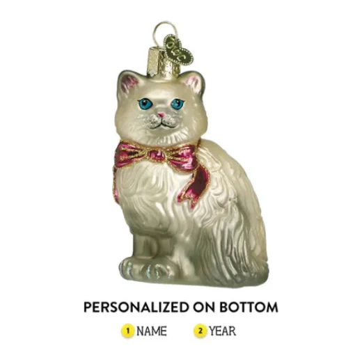 Fashion Old World Christmas Himalayan Kitty Ornament -