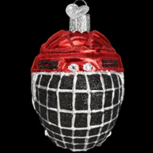 Hot Old World Christmas Hockey Helmet Ornament -