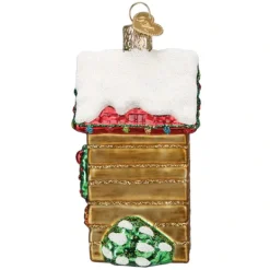 Best Old World Christmas Holiday Outhouse Ornament -