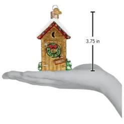 Best Old World Christmas Holiday Outhouse Ornament -