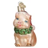 New Holly Pig Ornament - Animals