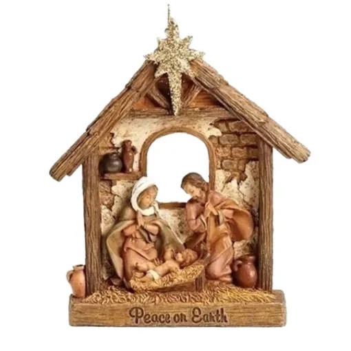 Best Sale Holy Family Nativity Scene Ornament Angels & Religious