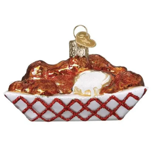 Outlet Old World Christmas Hot Wings With Dip Ornament -