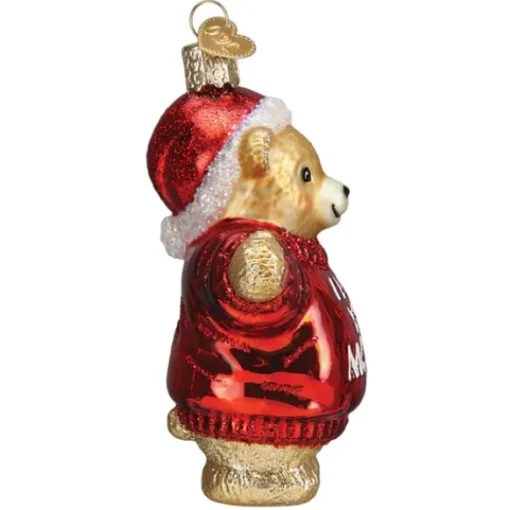 Clearance Old World Christmas I Love You More Bear Ornament -