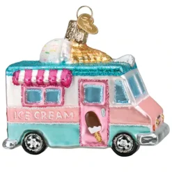 Outlet Old World Christmas Ice Cream Truck Ornament -