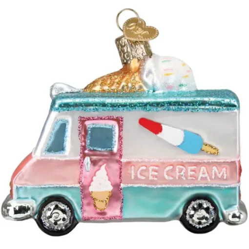Outlet Old World Christmas Ice Cream Truck Ornament -