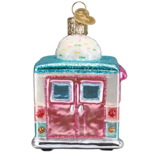 Outlet Old World Christmas Ice Cream Truck Ornament -