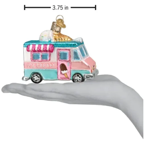 Outlet Old World Christmas Ice Cream Truck Ornament -