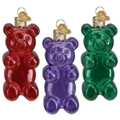 Flash Sale Old World Christmas Jelly Bear Ornament Set -