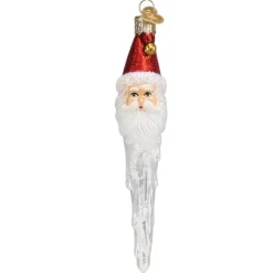Shop Old World Christmas Jingle Bell Santa Icicle Ornament -