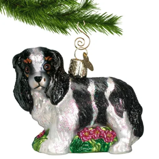Sale Old World Christmas King Charles Spaniel Ornament -