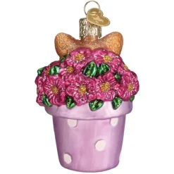 Fashion Kitten In Flower Pot Ornament - Garden, Birds & Insects