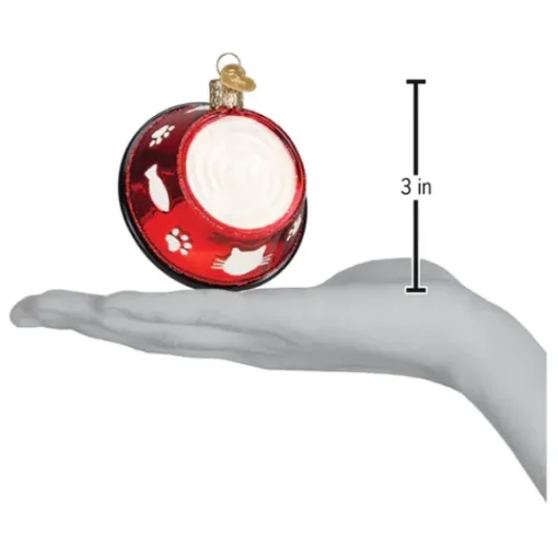 Online Old World Christmas Kitty Bowl Ornament -