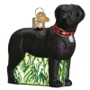 Best Sale Old World Christmas Labrador Ornament - Standing , Black -