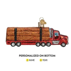 Online Old World Christmas Logging Truck Ornament -