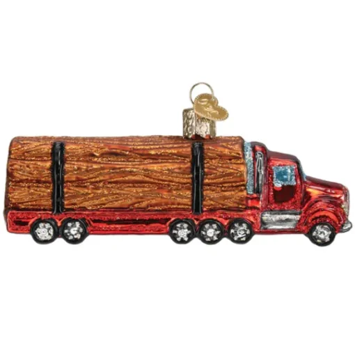 Online Old World Christmas Logging Truck Ornament -