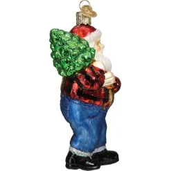 Cheap Old World Christmas Lumberjack Santa Ornament -