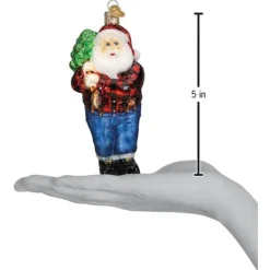 Cheap Old World Christmas Lumberjack Santa Ornament -