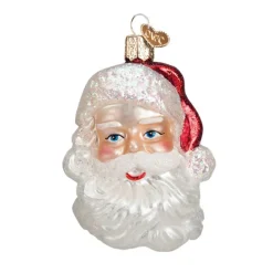 Flash Sale Old World Christmas Mid-Century Santa Head Ornament -