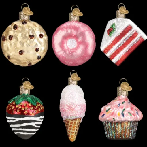Discount Old World Christmas Mini Dessert Ornament Set -