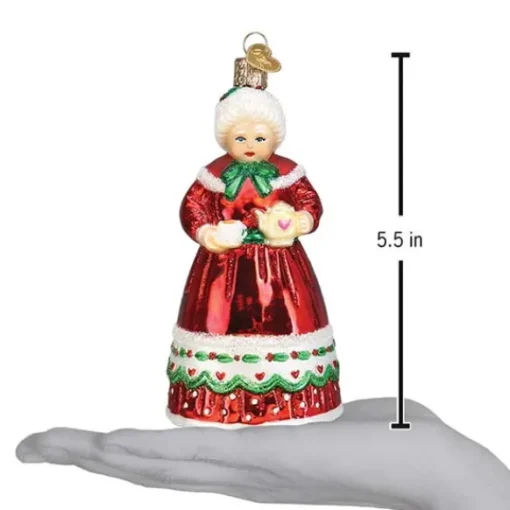 Hot Old World Christmas Mrs. Claus Ornament -