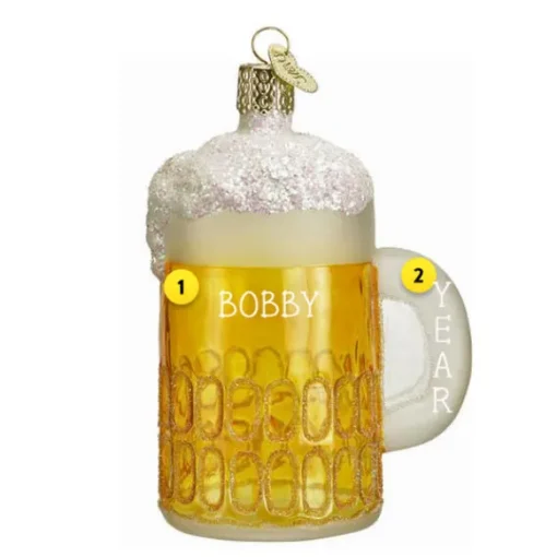 Hot Old World Christmas Mug Of Beer - Ornament