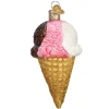 Store Old World Christmas Neapolitan Ice Cream Cone Ornament -