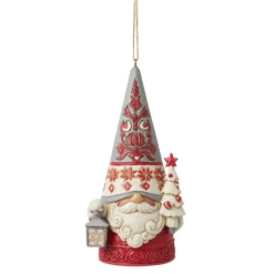 Cheap Nordic Noel Gnome With Tree Ornament - Jim Shore