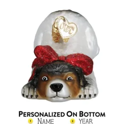 Store Old World Christmas Norman Rockwell Signature Dog Ornament -